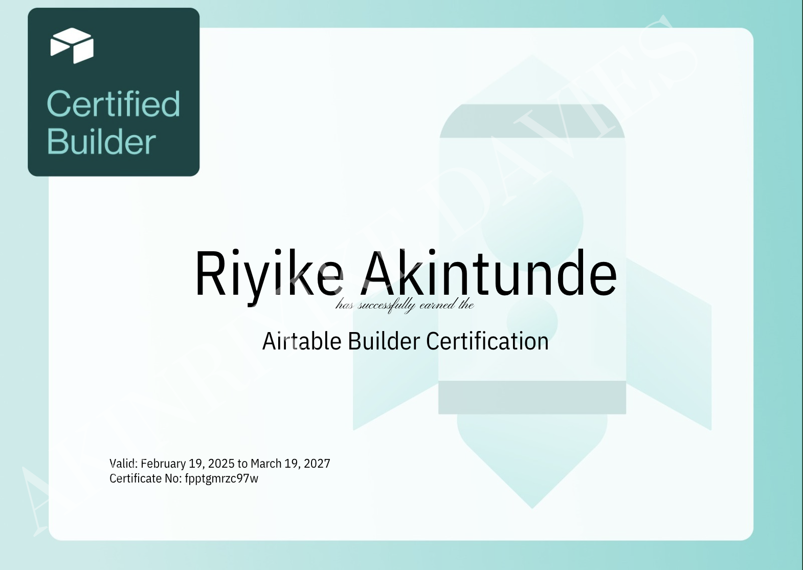 Airtable Builder Certification